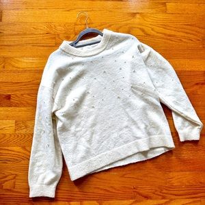 H&M Lovely cream sweater. Size M❄️